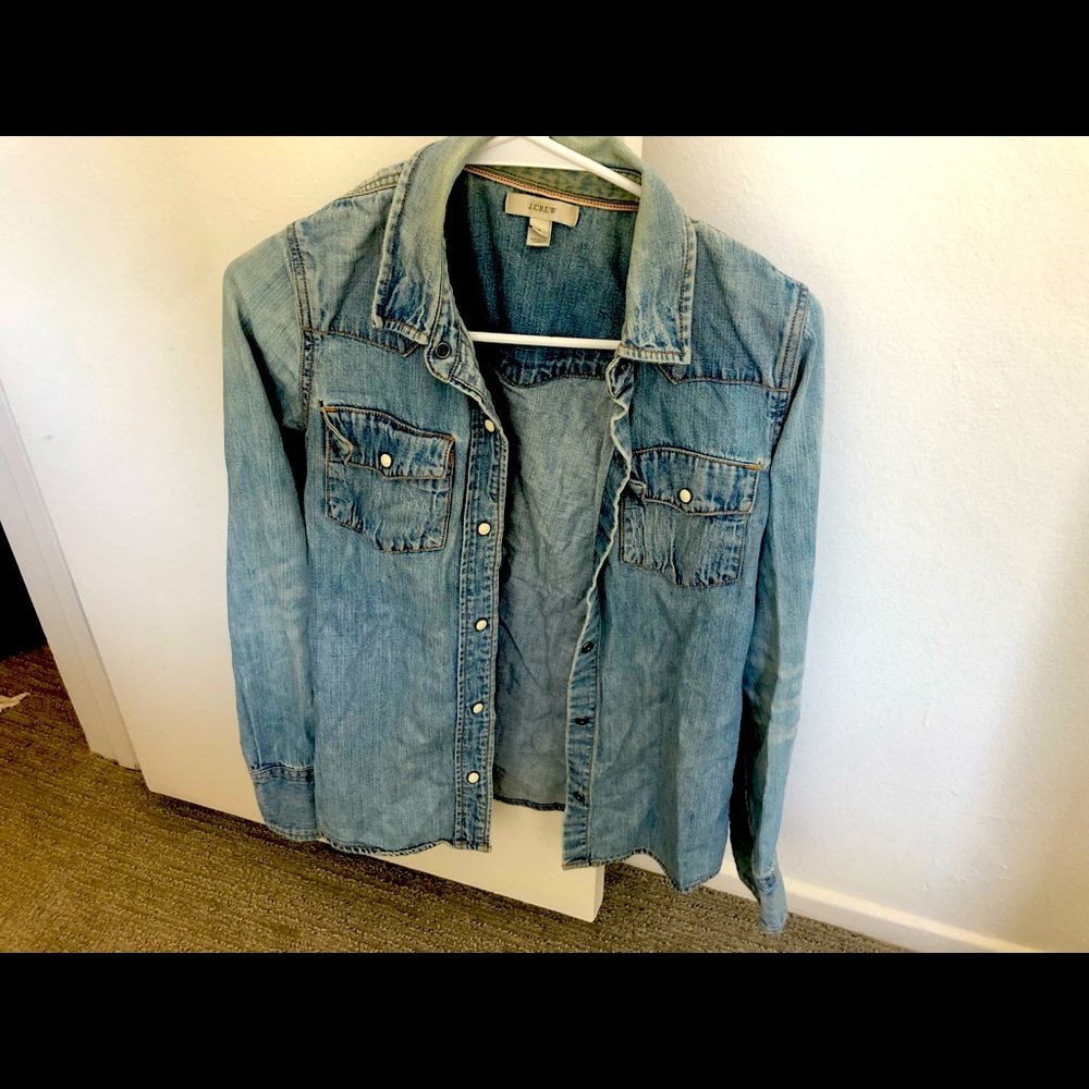 J. Crew Denim Button Down Shirt